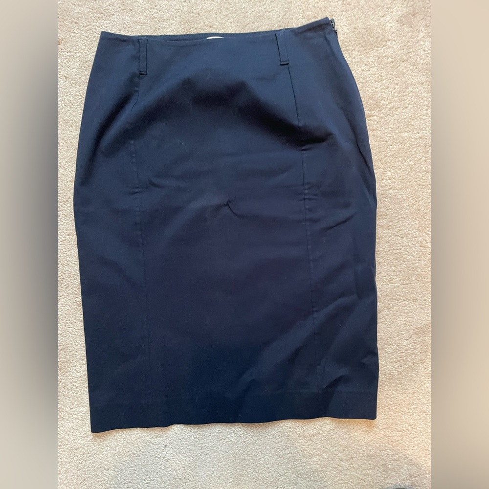 Prada vintage navy pencil skirt
